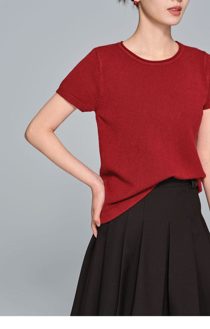 Simple Versatile Women's Knitted Sweater