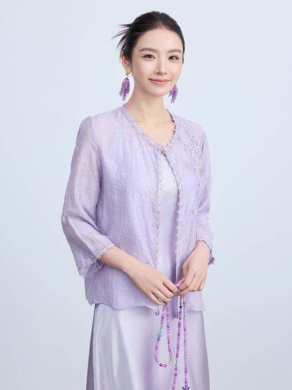 High-End Chinese Style Thin Summer Cardigan