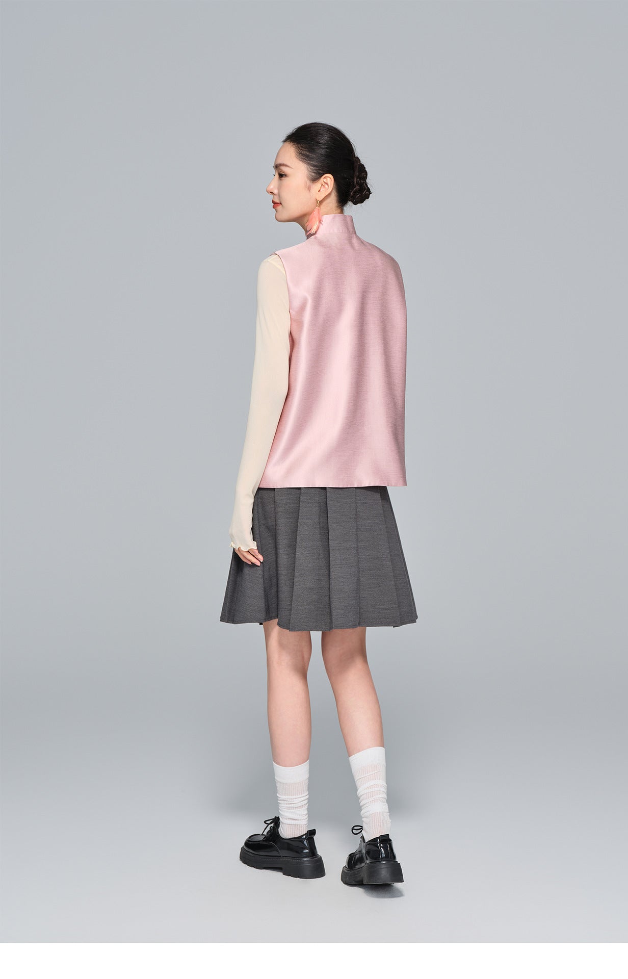 Stylish Stand Collar Women's Vest