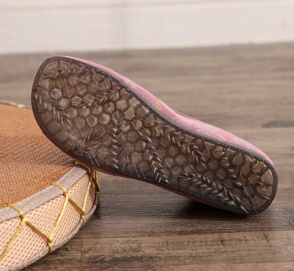 Old Beijing Style Women’s Flats — Retro Embroidered Costume Shoes