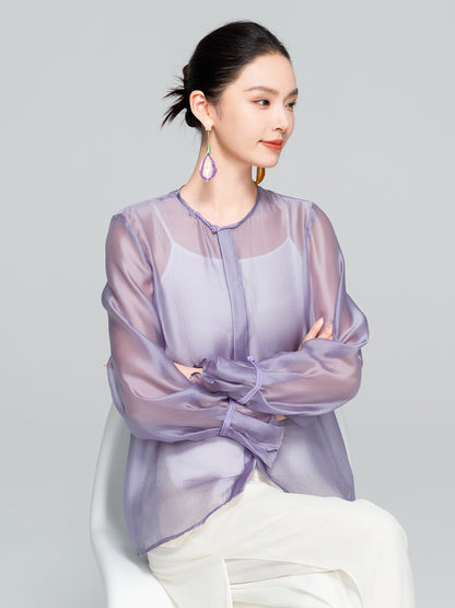 High-End Lightweight Bell Sleeve Top for Women