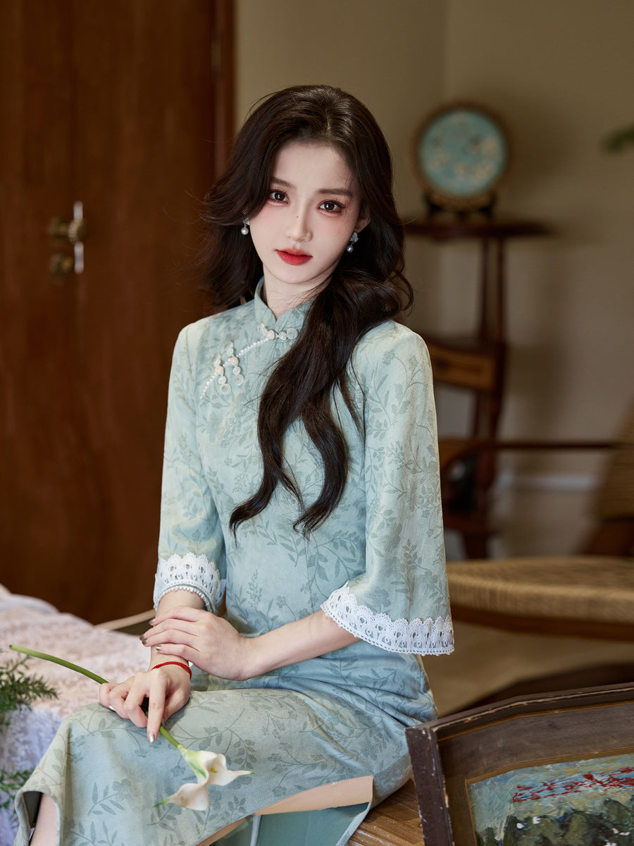 New Chinese Style Qipao – Improved Youth Daily Wear Dress