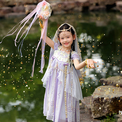 Girls Summer Hanfu — Fairy Princess Ru Skirt Dress Tang Style Costume