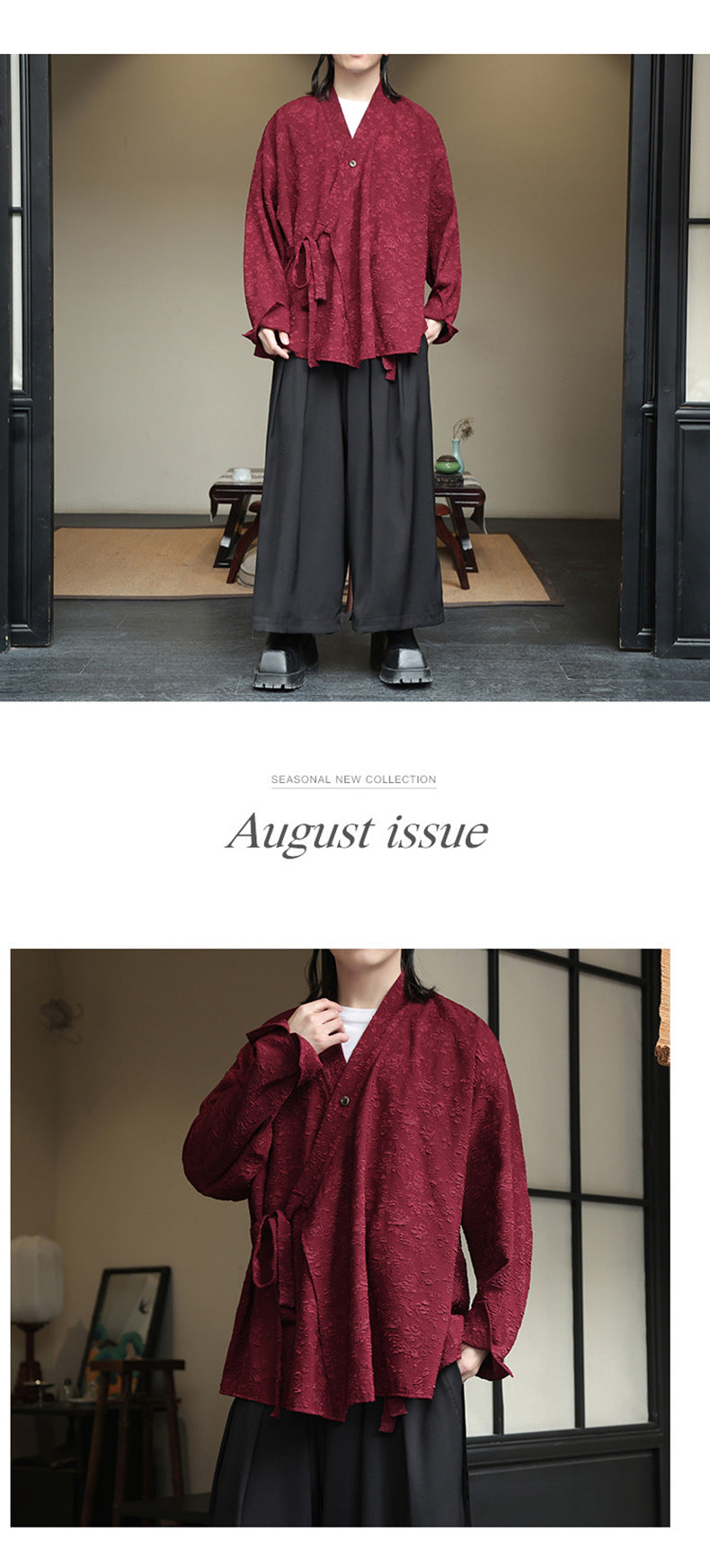 Mens Chinese Style Cardigan Hanfu Button Up Cotton Linen Jacket