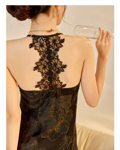 Velvet Burnout Jacket & Printed Cardigan Dress Set for Autumn