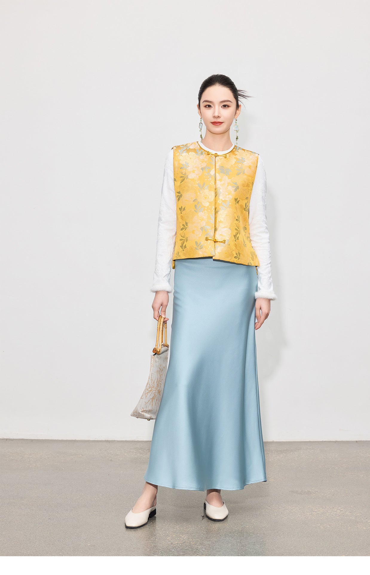 Stylish Retro Jacquard Vest for Women