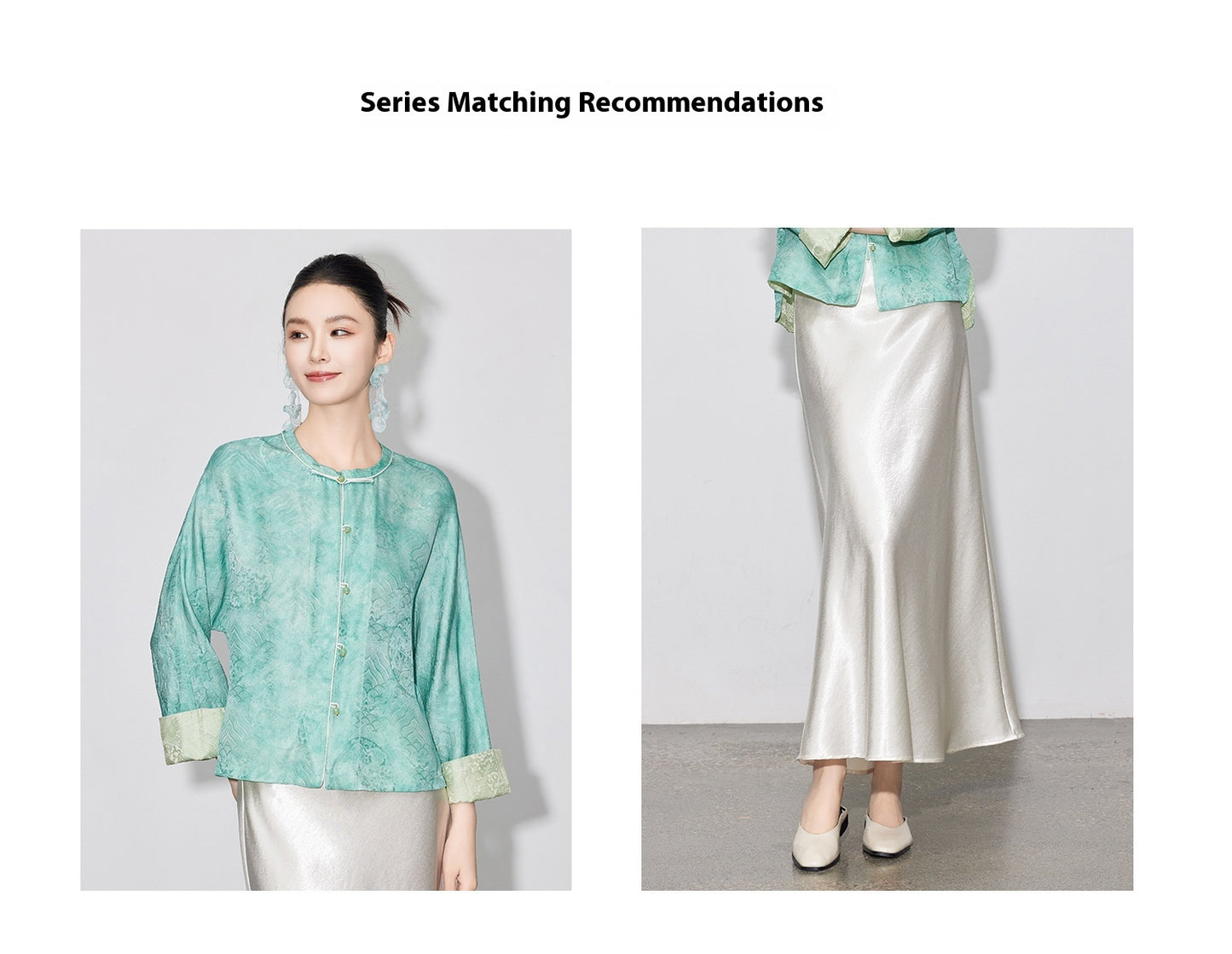 Chic High-End Diagonal Cut Satin Mermaid Skirt