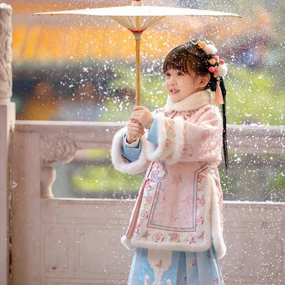 Children’s New Chinese Style Hanfu | Winter Ming Dynasty Outfit for New Year