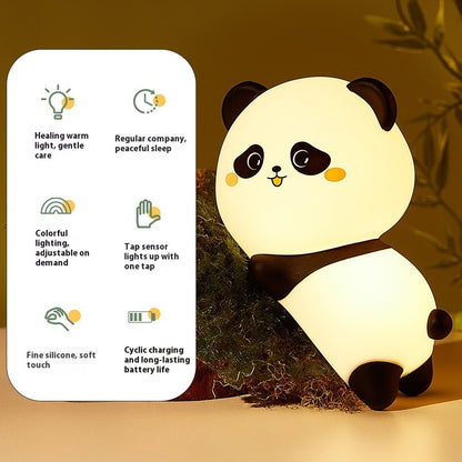 Panda Silicone Night Lamp USB Rechargeable Adjustable Bedside Lamp