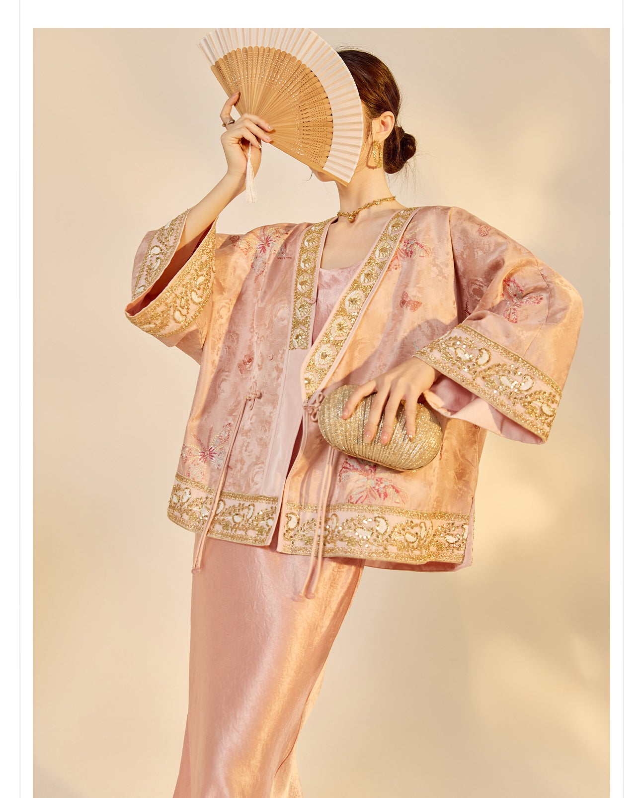 2025 Early Autumn Elegant New Chinese Style Embroidered Jacquard Coat | National Style