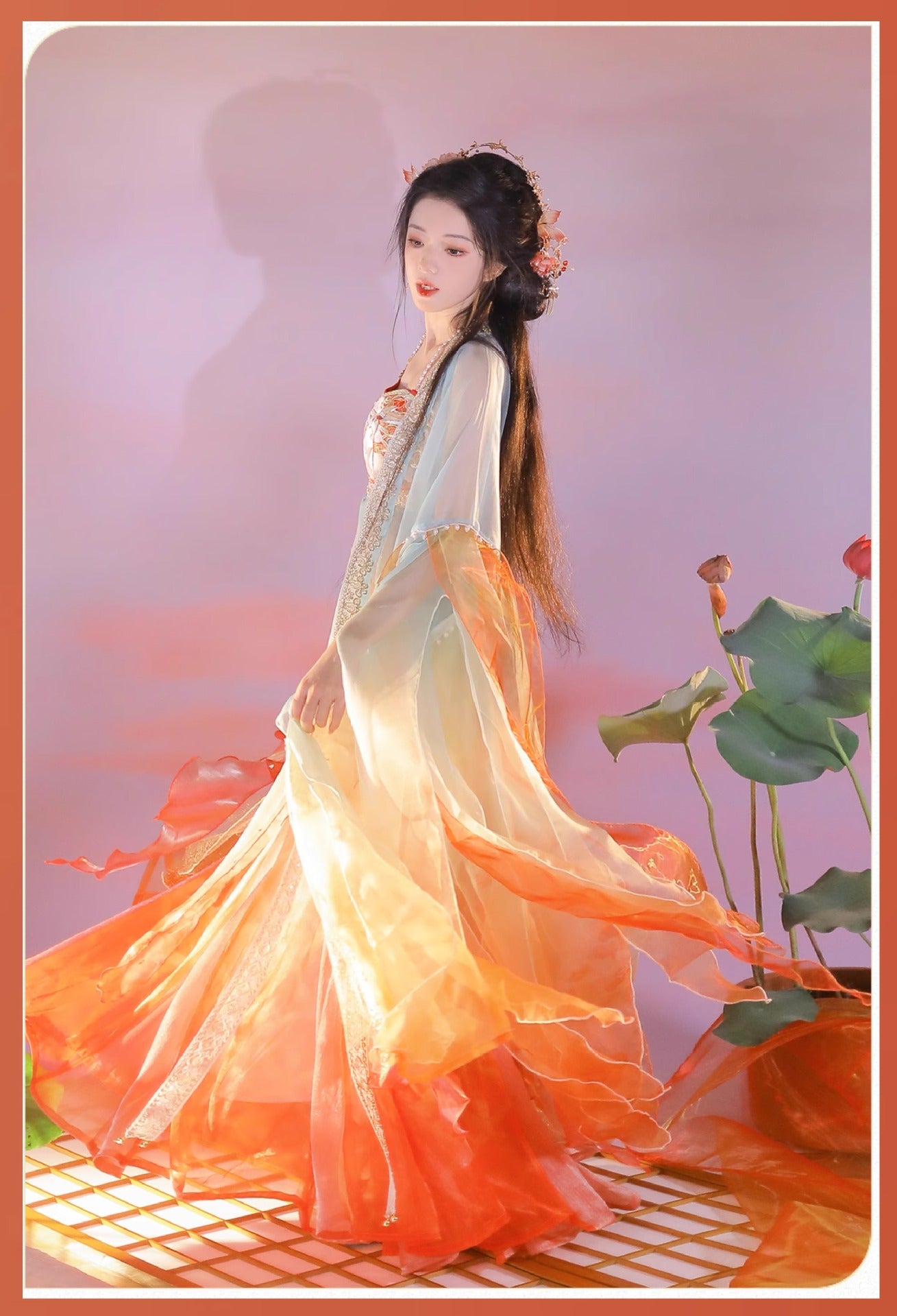 Koi Spirit Hanfu Costume — Qi Chest Skirt & National Style Summer Dress