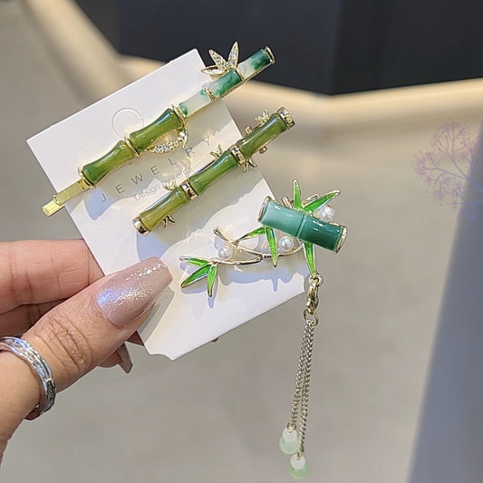 New Chinese Style Bamboo Hair Clip Simple Side Bangs Hair Accessory