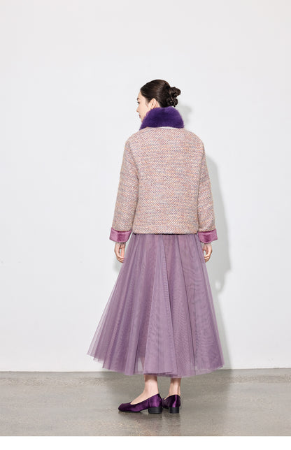 Elegant Fairy Tulle Mid-Length Pleated Skirt