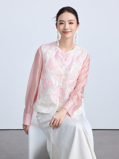 High-End Elegant Embroidered Women's Vest Top