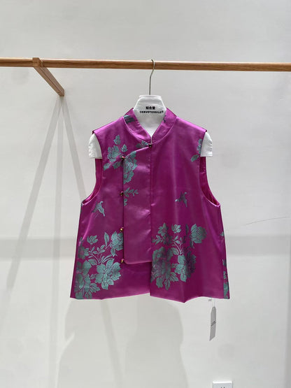 Stylish Jacquard Sleeveless Vest