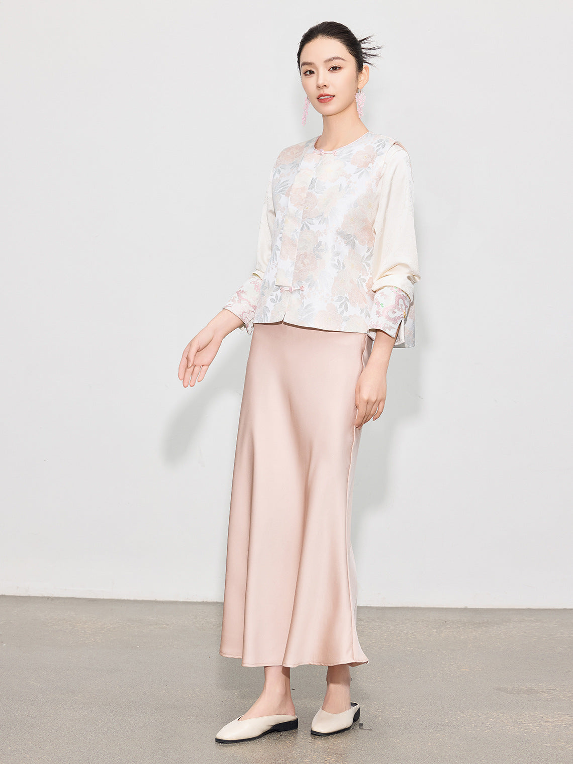 Light National Style Jacquard Vest Chinese Style