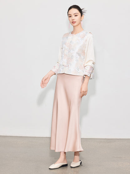 Light National Style Jacquard Vest Chinese Style