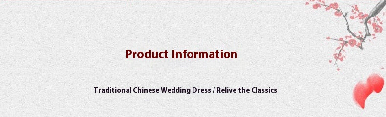 Chinese Wedding Dress Dragon Phoenix Xiuhe Bride & Groom Set