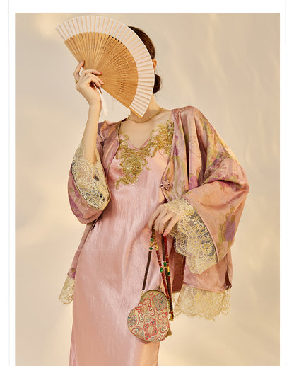 2025 New Chinese Style Light Luxury Jacket | Elegant Printed Rayon Women's Top