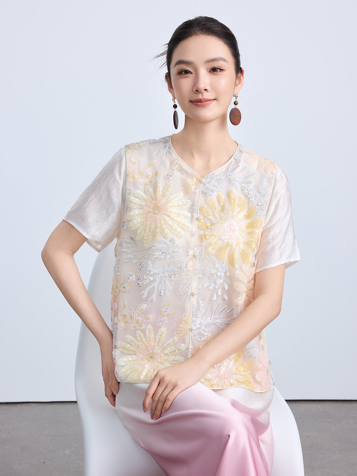 High-End Elegant Chinese Summer Vest Top