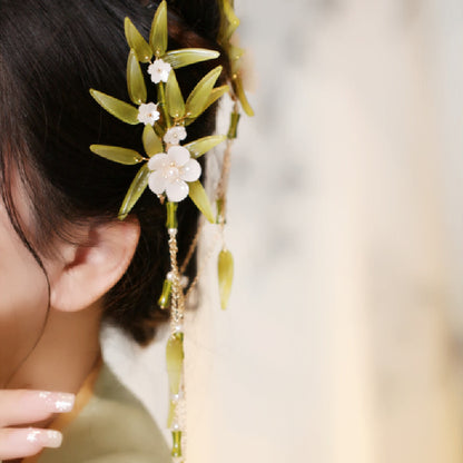 New Chinese Style Ancient Daily Hair Clip Long Tassel Side Hair Accessory
