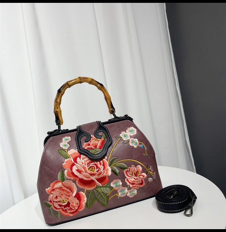 Vintage Chinese Embroidered Bag — Elegant Shoulder Crossbody for Women