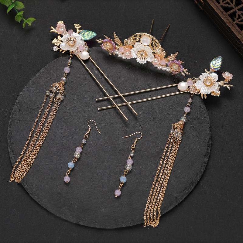 Hanfu Hair Accessories Fairy Girl Tassel Hairpin Full Set Buyao Hairpin