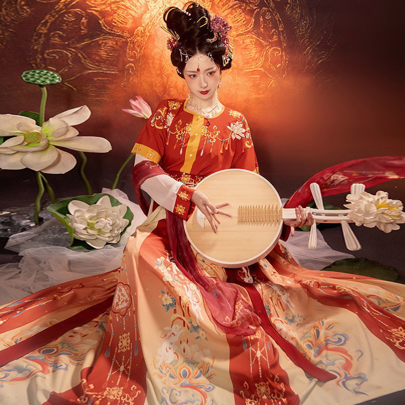 Tang & Wei Jin Style Hanfu — Chest-High Skirt Women’s Spring Summer Set