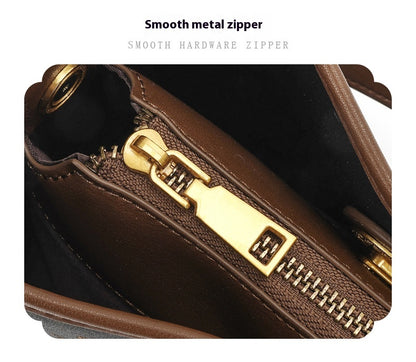 Vintage Xiangyun Silk Handbag — Real Mulberry Silk Bucket Bag for Women