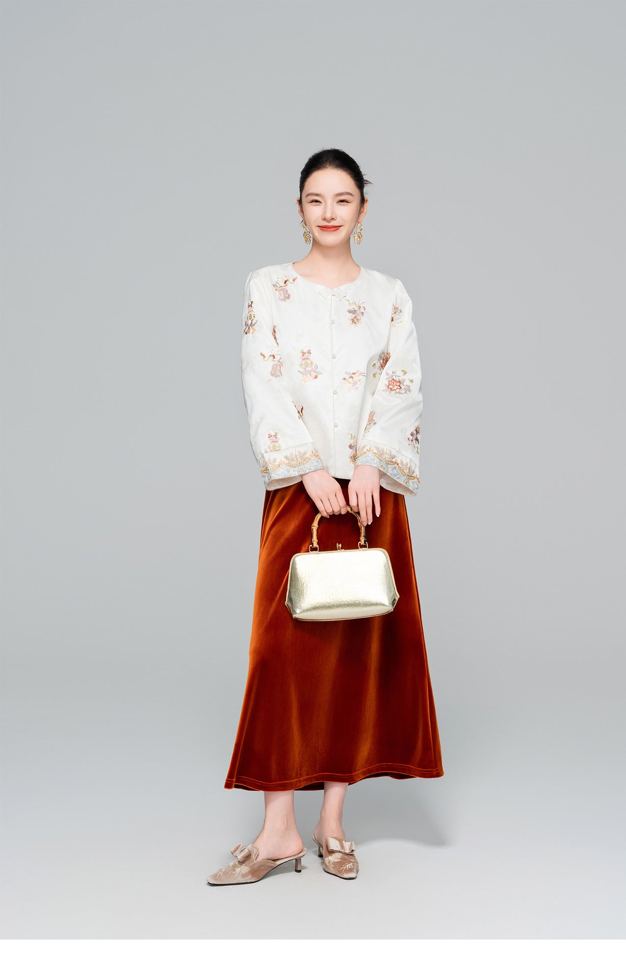 Elegant Embroidered Sequin Beaded Jacket for Women