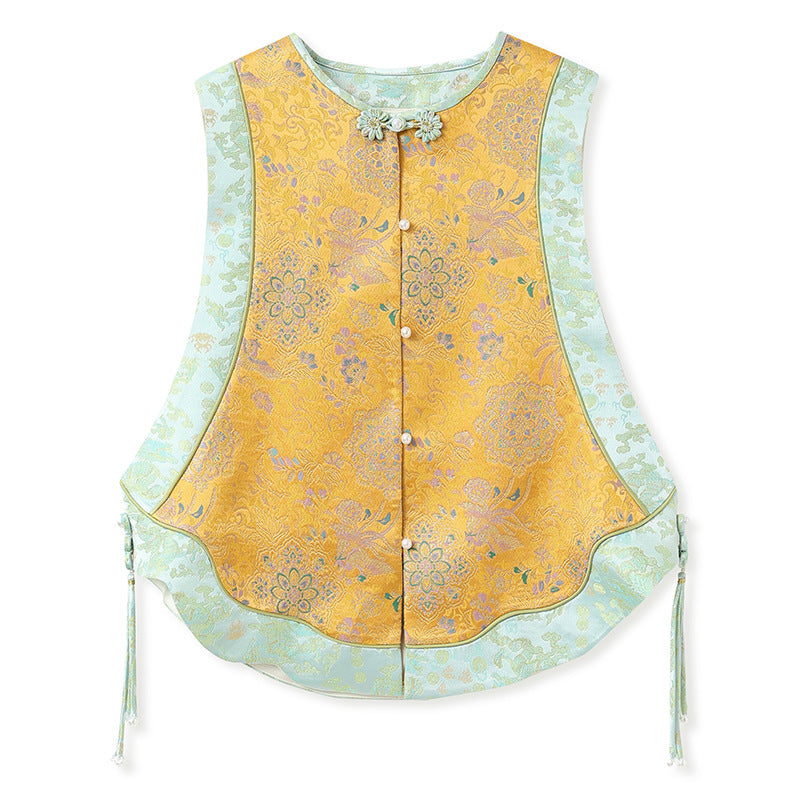 High-End Floral Embroidered Vest – Stylish Women's Top