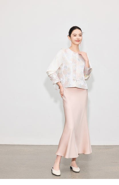 Light National Style Jacquard Vest Chinese Style