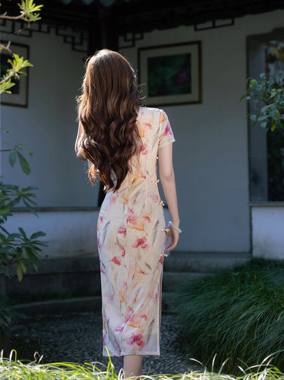 New Chinese Style Qipao – Simple Elegant Women's Dress