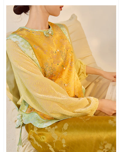 High-End Floral Embroidered Vest – Stylish Women's Top