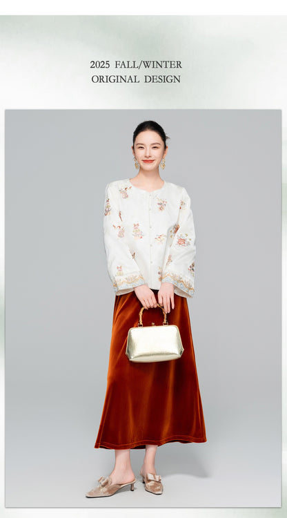 Elegant Embroidered Sequin Beaded Jacket for Women