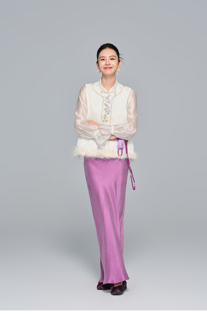 Stylish Embroidered Women's Vest