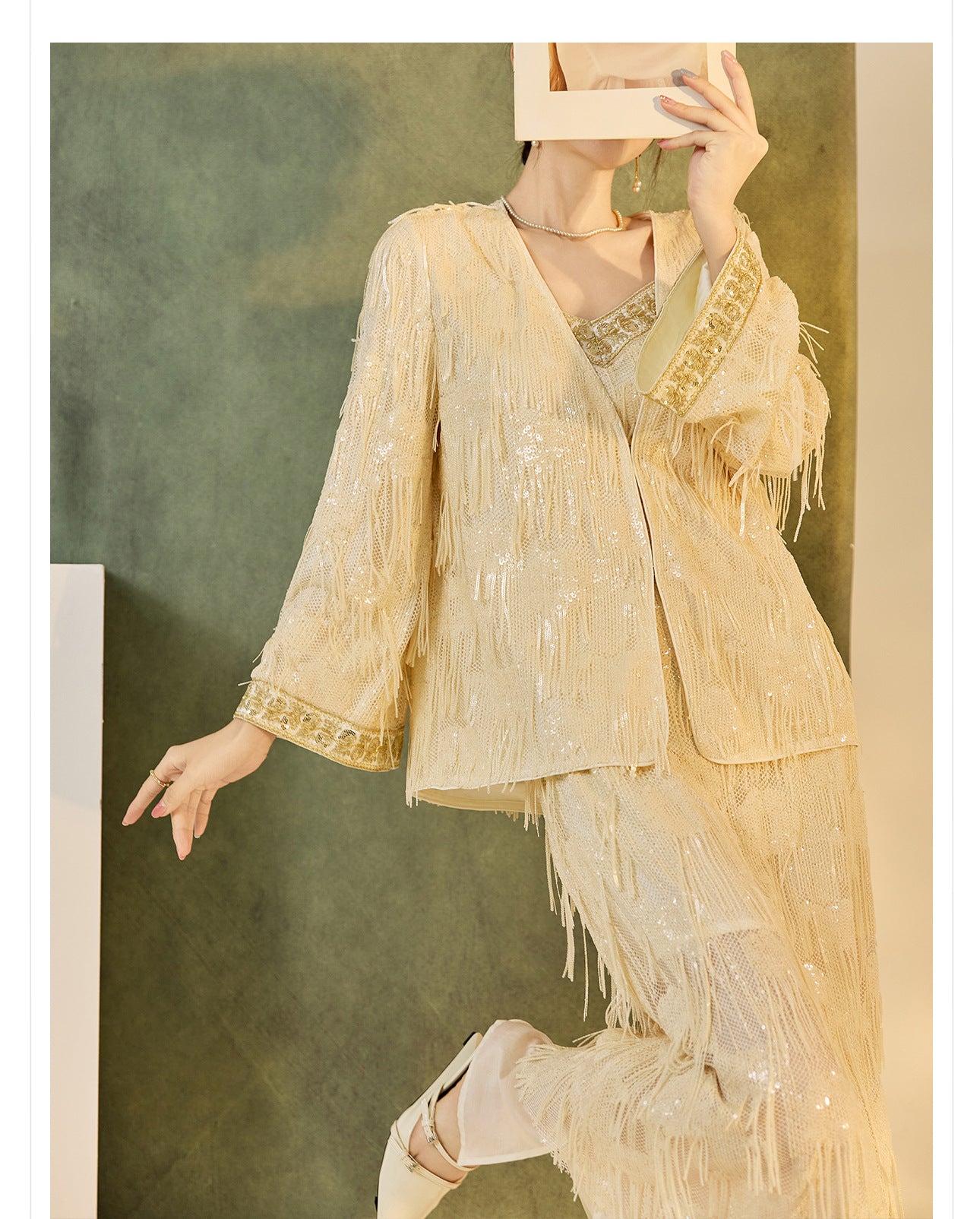 Autumn High-End Embroidered Tassel Cardigan | New Chinese Style Top