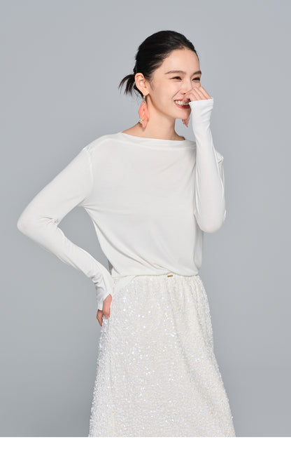 Autumn High-Waist Bodycon Sequin Half Skirt