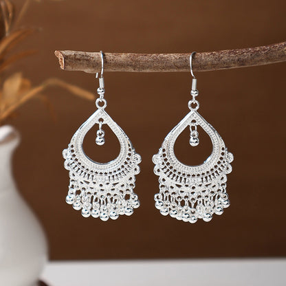 Ancient Style Ethnic Earrings | Elegant Miao Jewelry for Women