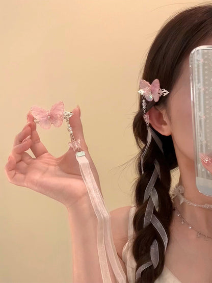 Ancient Style Fairy Hair Tie Ribbon Hairband Hair Ornament Hanfu Accessory