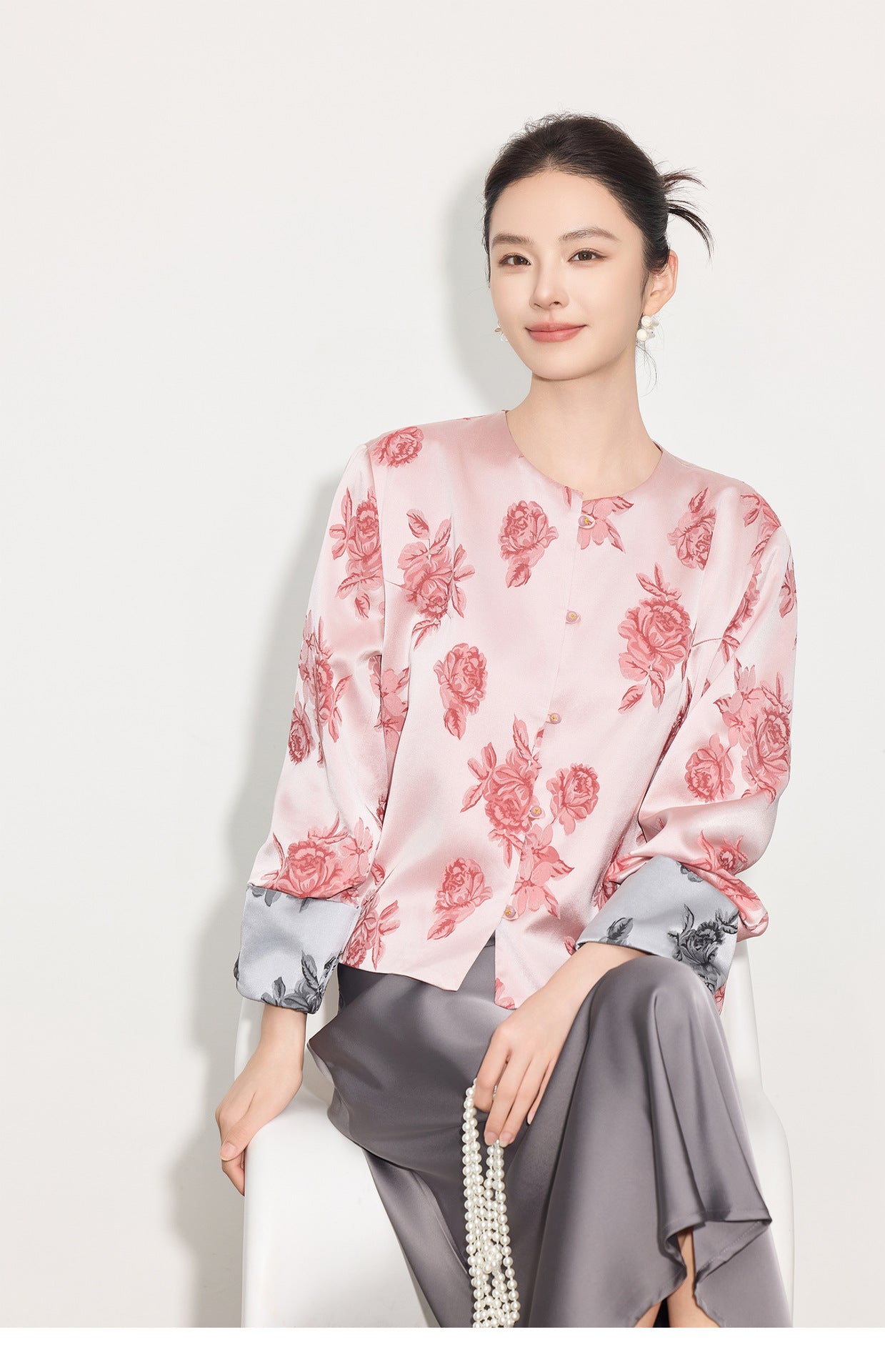 Chic Glossy Satin Mermaid Half Skirt, High-End Design