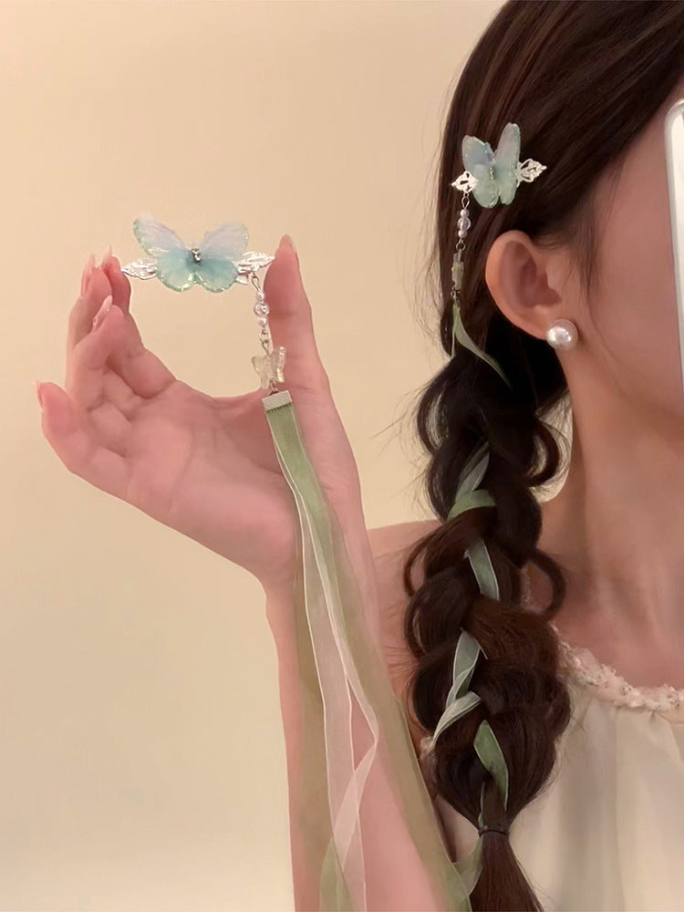 Ancient Style Fairy Hair Tie Ribbon Hairband Hair Ornament Hanfu Accessory