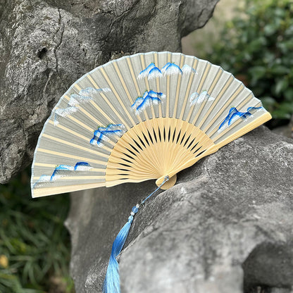 Handmade Suzhou Embroidery Folding Fan — Chinese Style Craft Gift