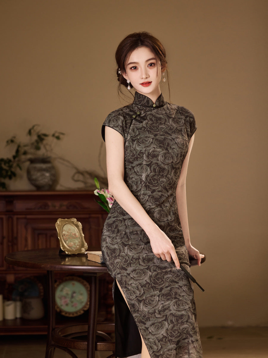 National Style Cheongsam – Breathable Elegant Dress for Women