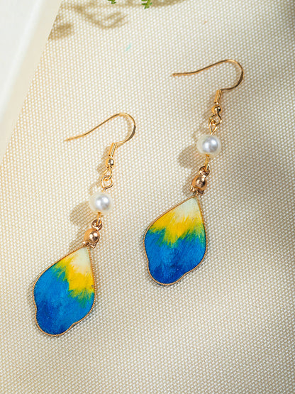 Handmade silk velvet earrings accessories ear hooks and ear clips