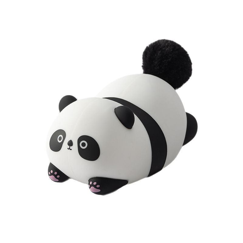 Furry Fun Panda Lamp USB Night Light Cute Bedside Gift Lamp