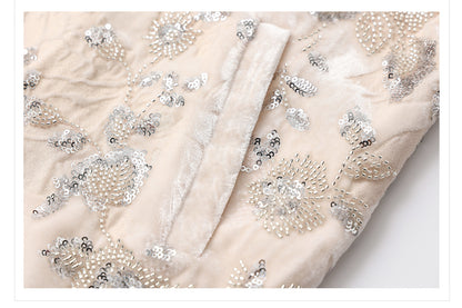 2026 Spring New Chinese Beaded Rayon Elegant Youthful Jacket