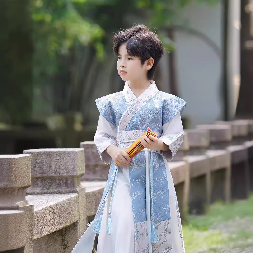 Boys’ Winter Hanfu | New Ancient Chinese Style Tang Suit Long Sleeve