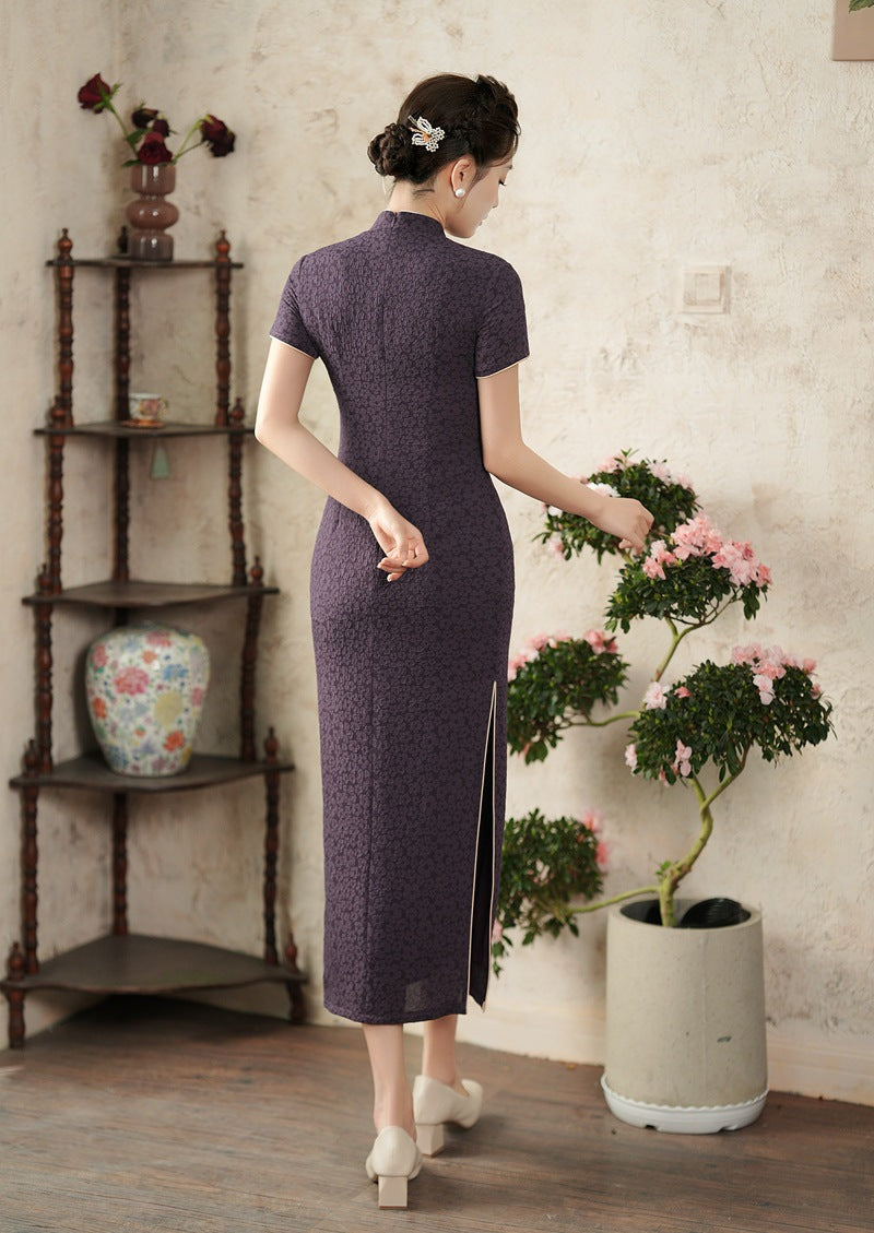 Improved Summer Qipao – Elegant Fresh Daily Wear Dress