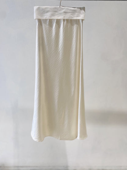 Elegant Satin Midi Mermaid Skirt, Slimming Design